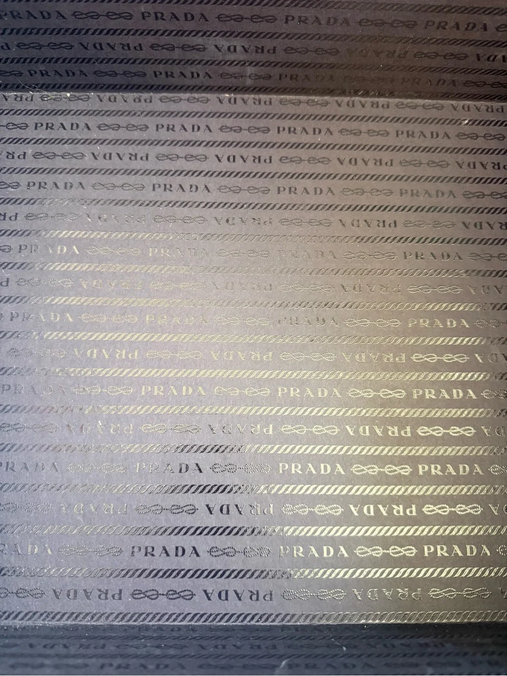 Prada Light Blue Black Logo Box